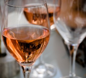 Verre de rosé