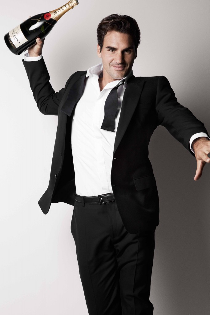 Roger Federer pour Moët&Chandon - Patrick Demarchelier