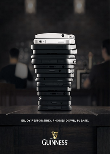 Guinness Phones down